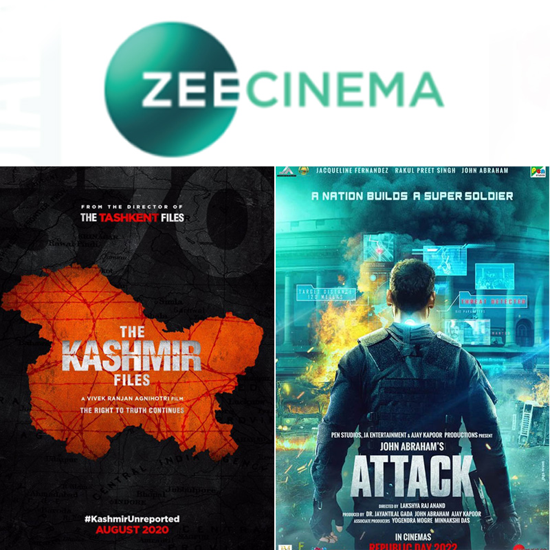 Zee Cinema brings world television premiere of ‘The Kashmir Files’ &  ‘Attack’