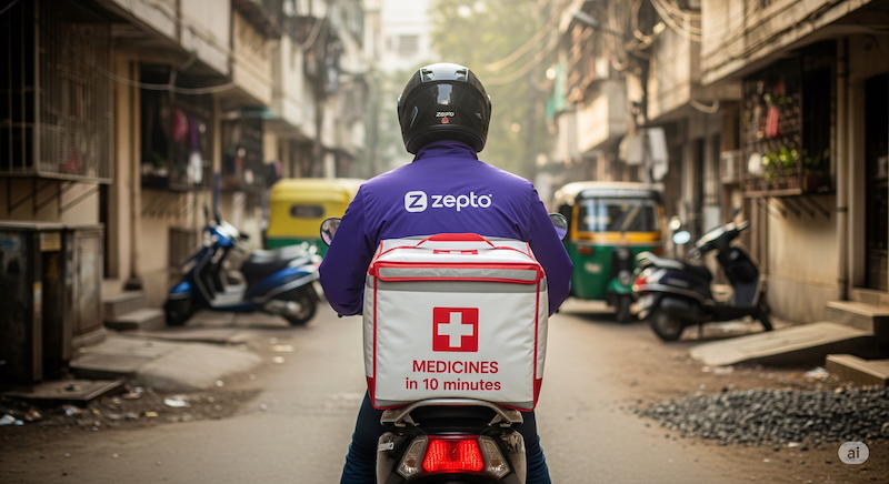 Zepto zips into 10-minute medicine service
