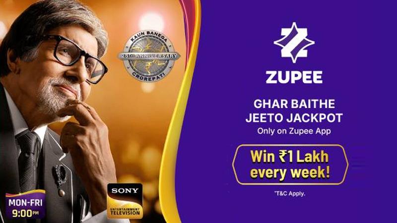 Zupee Partners with KBC for ghar baithe jeeto jackpot contest