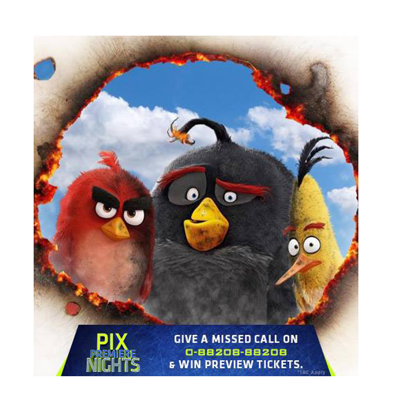 7 screens, 6 cities, 1300 tickets catch the biggest blockbuster of 2016 – ‘The Angry Birds Movie’ on pix premiere nights