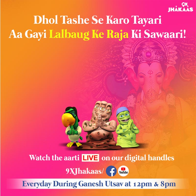 9X Jhakaas celebrates Ganesh Chaturthi with a series of on air and digital initiatives