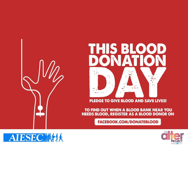 AIESEC’s #OpenUpYourVeins campaign for awareness on blood donation
