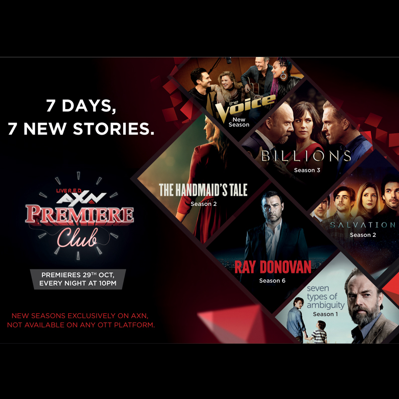 ‘AXN Premiere Club’ is back with new stories every day of the week!