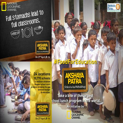 Nat Geo to feature Akshaya Patra Foundation on ‘Mega Kitchen’ series