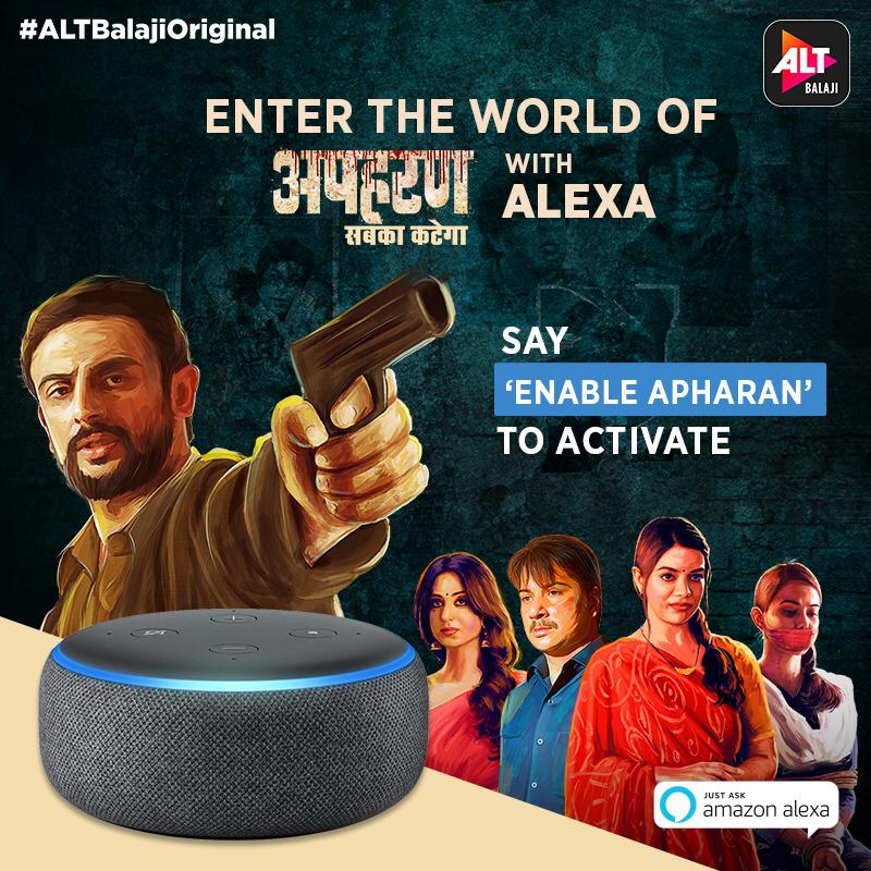 ALTBalaji’s apharan now available for Amazon Alexa users