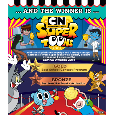 Cartoon Network Bags Gold & Bronze At The EEMAX Awards 2014