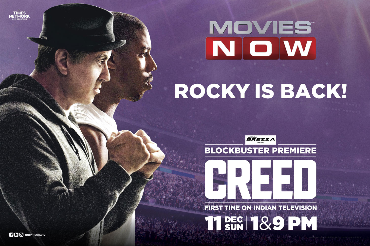 Rocky is back with Creed premiere on Movies NOW