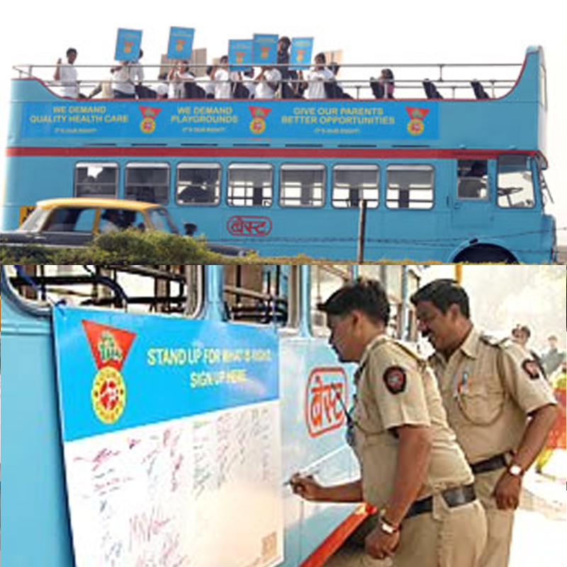 Dip Trix & Cry tour Mumbai to promote children’s rights