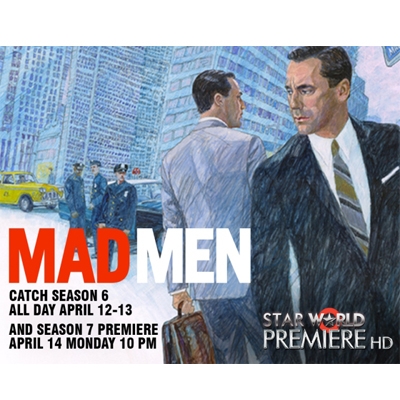Star World Premiere HD goes gaga over ‘Mad Men’