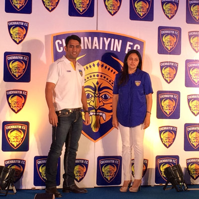 Indian cricketer MS Dhoni forays into football