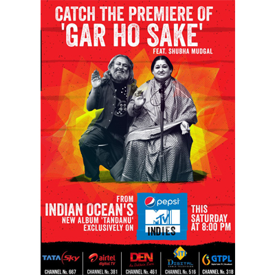 Indian Ocean announces the brand new album ‘Tandanu’ on Pepsi MTV Indies