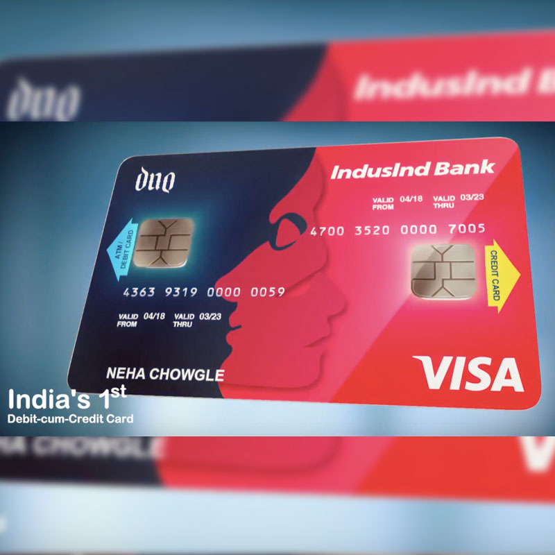 IndusInd Bank launches India’s first two chip debit-cum-credit card