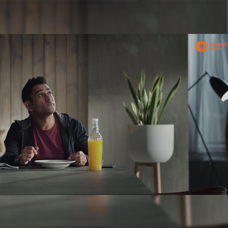 MS Dhoni turns world upside-down in Orient Electric’s new ad for Aeroslim fan