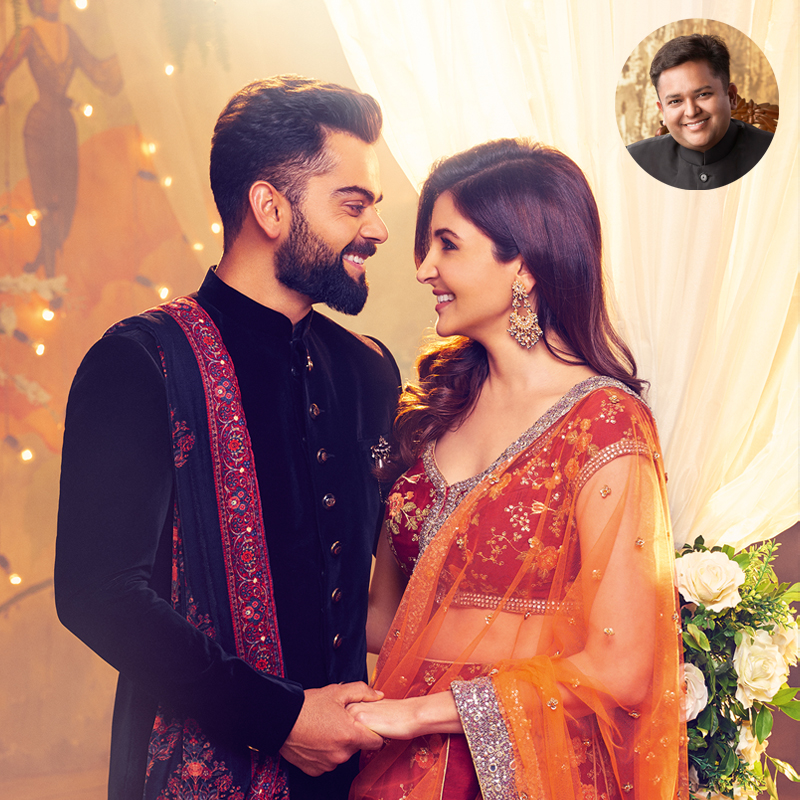 Manyavar’s Mohey signs on Anushka Sharma