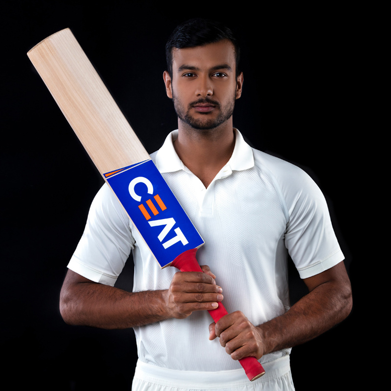CEAT announces bat sponsorship association with cricketer Mayank Agarwal
