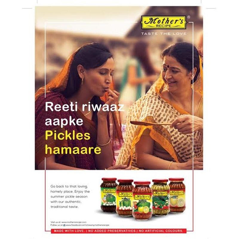 Mother’s Recipe campaign ‘Your Traditions Our Pickles’