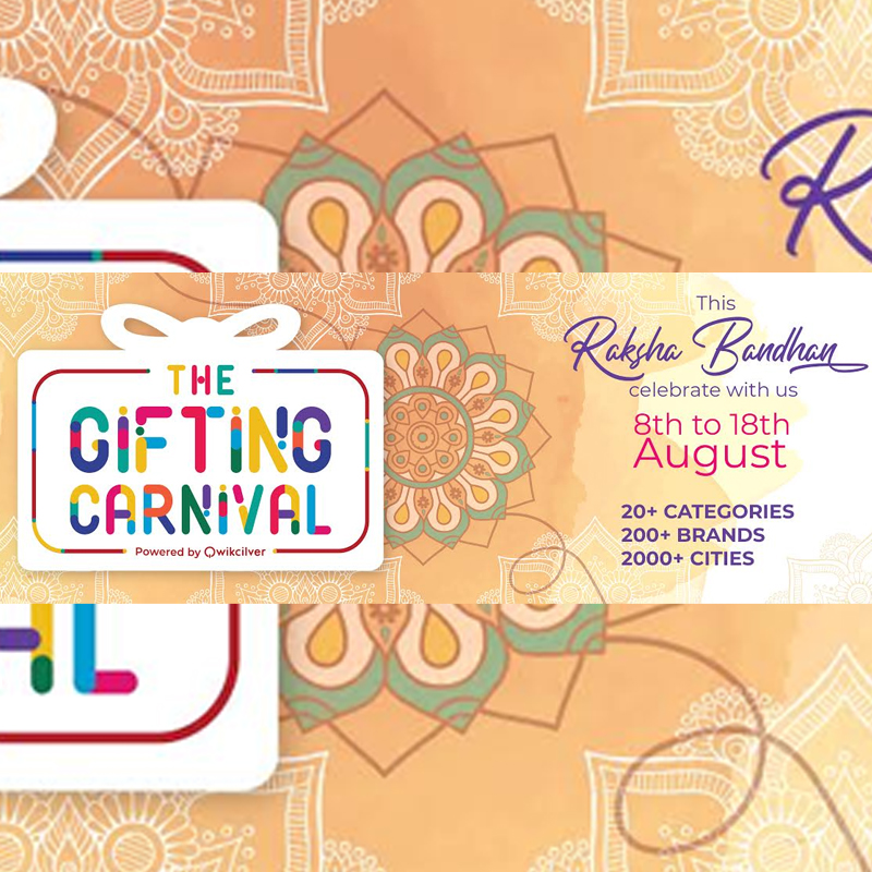 This Raksha Bandhan, celebrate the love for your siblings with ‘The Gifting Carnival’ powered by Qwikcilver