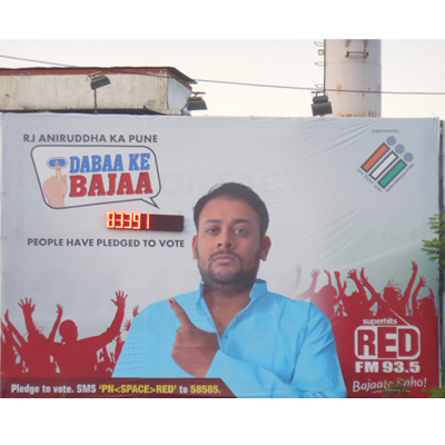 Red FM takes outdoor route to create election awareness