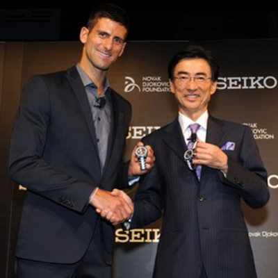 Seiko is the new watch partner of Novak Djokovic
