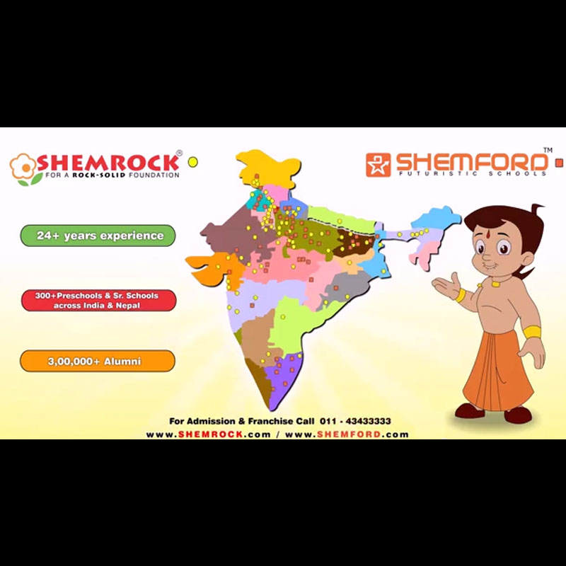 Shemrock and Shemford group of schools launches new campaign with Chhota Bheem as brand ambassador