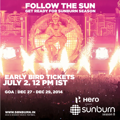 Sunburn Goa rolls out ‘Early Bird Tickets’ for 2014 edition
