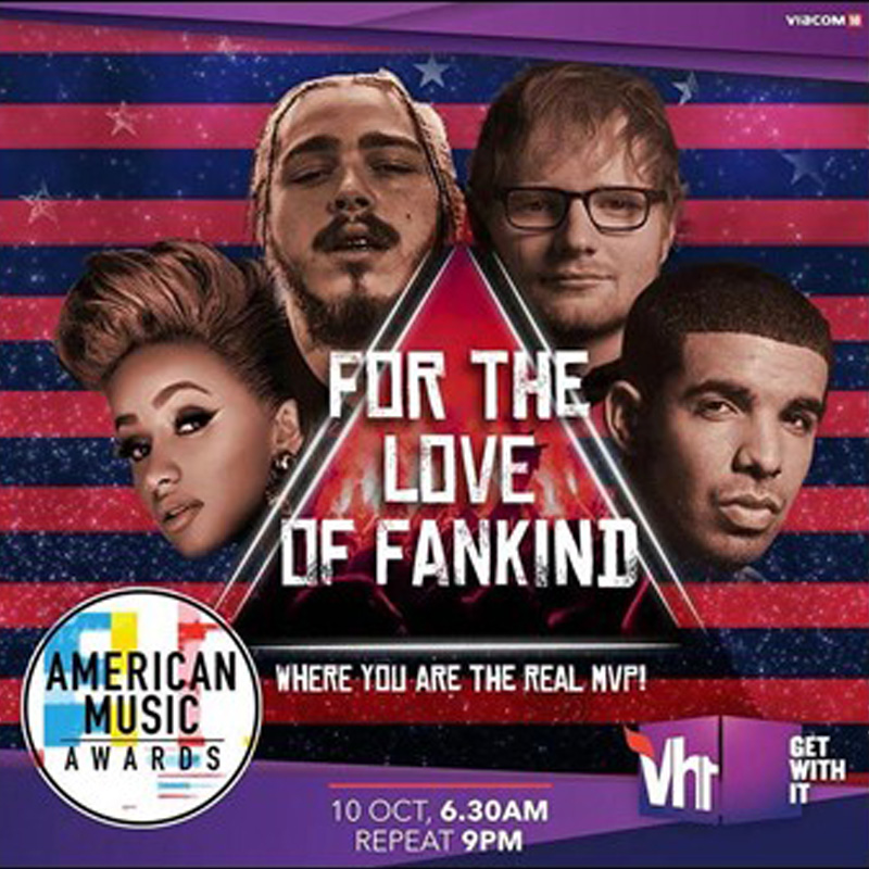 Watch the phenoms take stage at the 2018 American Music Awards – music industry’s largest fan-voted award show exclusively on Vh1