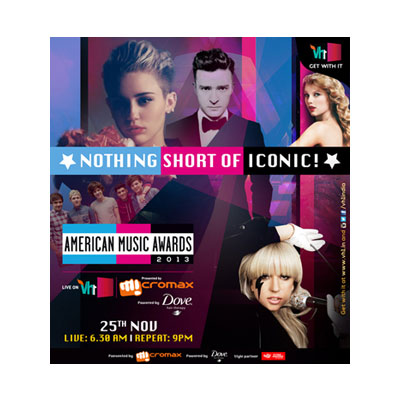 The American Music Awards 2013 LIVE on Vh1 Presented by Micromax on 25th November 2013