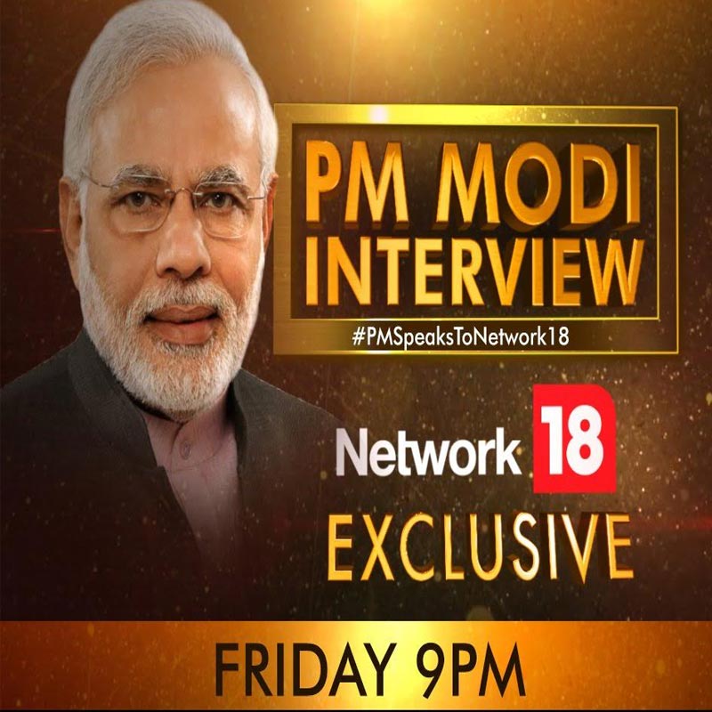 After Jio storm, PM Modi interview on Network18 channels