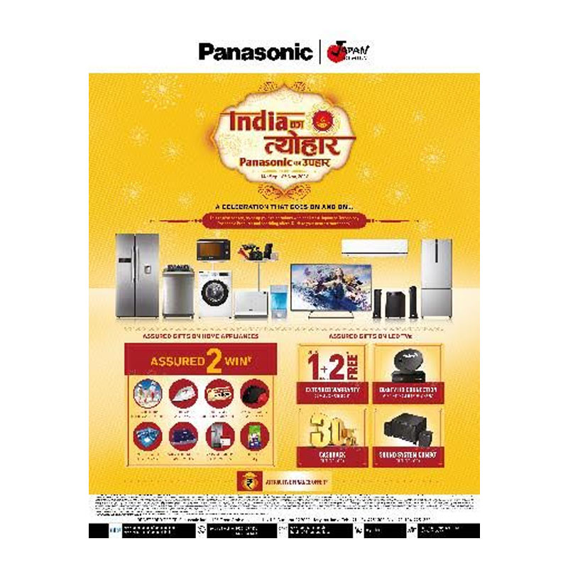 Panasonic introduces special ‘Assured 2 Win’ offer for its consumers this Diwali