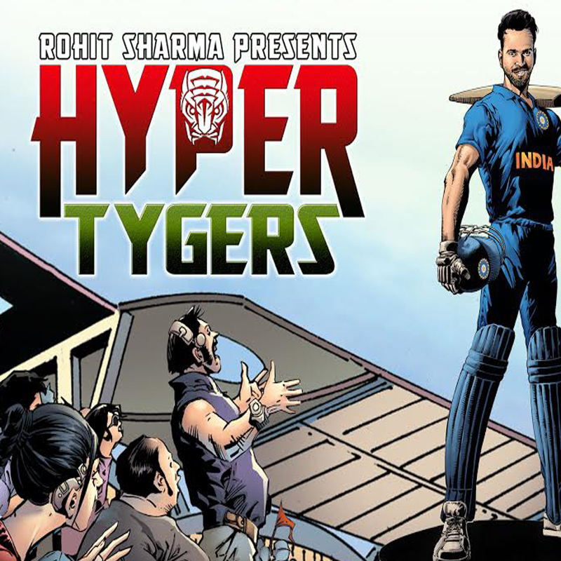 Rohit Sharma’s ‘Hyper Tygers’ launches in partnership with Graphic India & ISM Komix