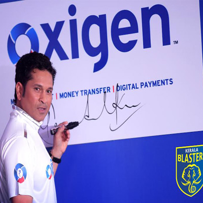 Oxigen Wallet to sponsor Sachin Tendulkar’s ISL team Kerala Blasters FC