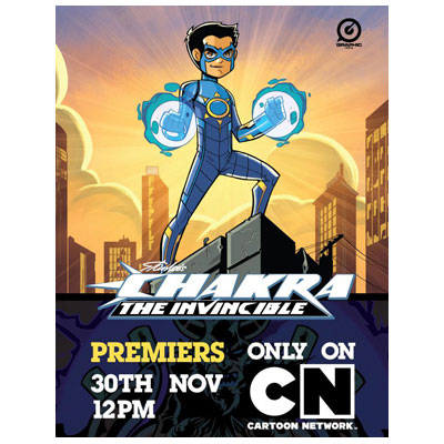 Stan Lees Chakra: The Invincible to premiere on Cartoon Network on November 30 at 12pm