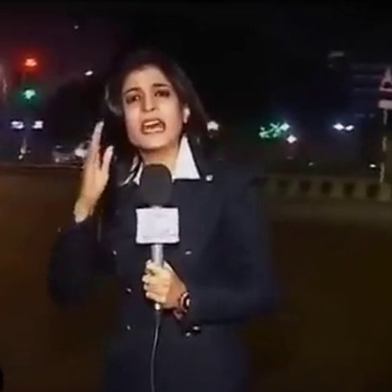 Indian reporter wins hearts in the UK