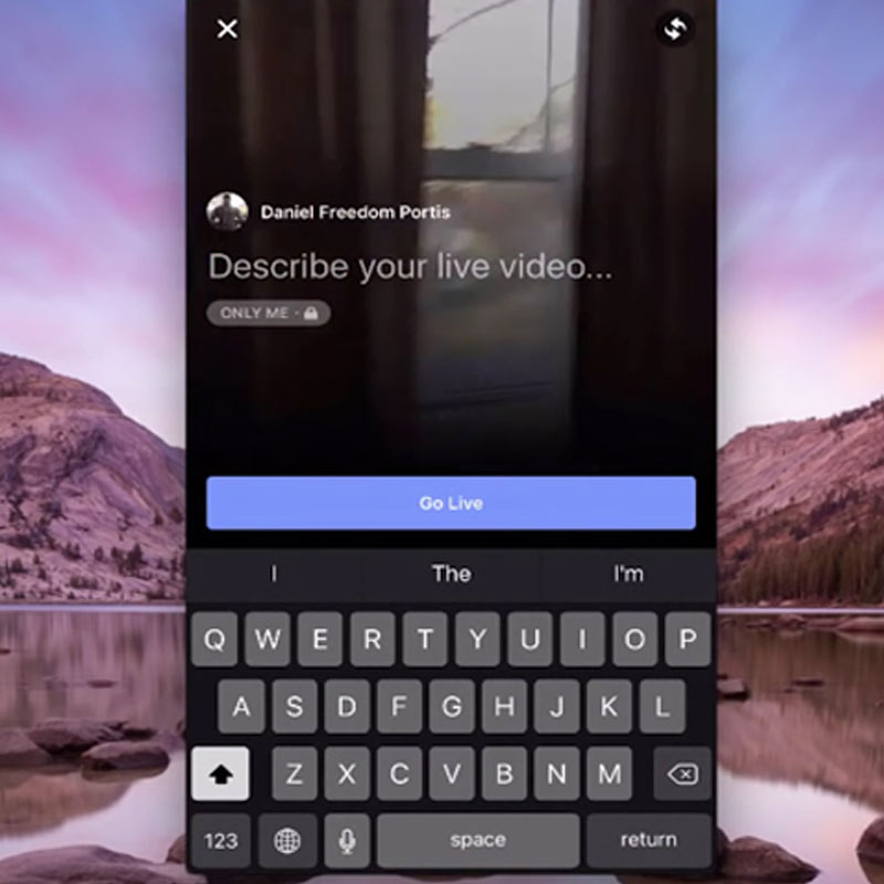 TV News and Facebook Live
