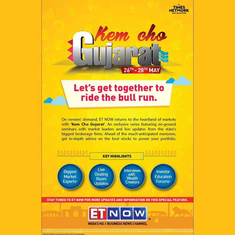 ET Now brings ‘Kem Cho Gujarat’ on 26 May