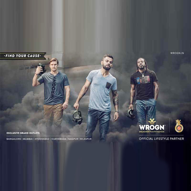 WROGN, IMARA are official lifestyle partners for RCB in IPL 11