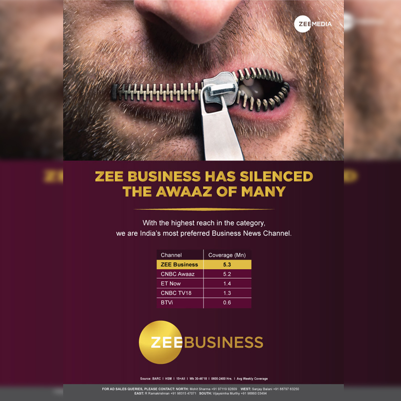 Zee Business Strengthens Programming, launches campaign to take CNBC Awaaz head on