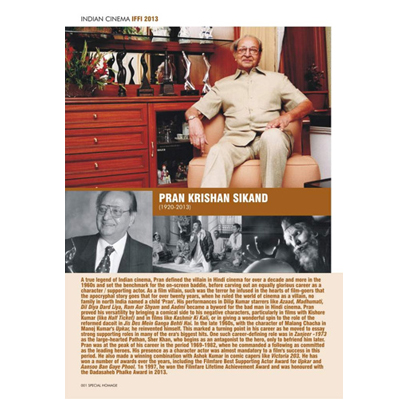 IFFI to pay tribute to Pran