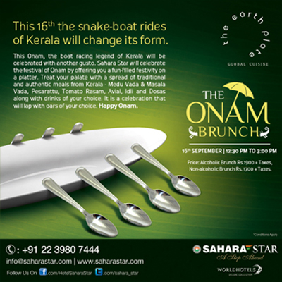Sahara Star Hosts Special Onam Brunch this Festive Season