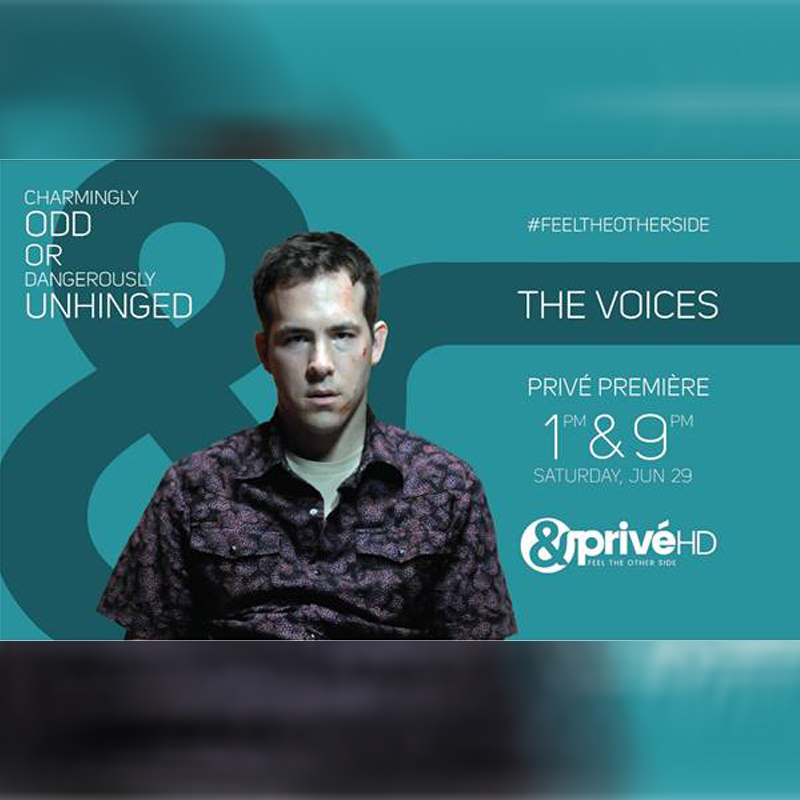 Insanely Funny Yet Chillingly Dark  Watch Ryan Reynolds in an unhinged avatar as &PrivéHD premieres ‘The Voices’