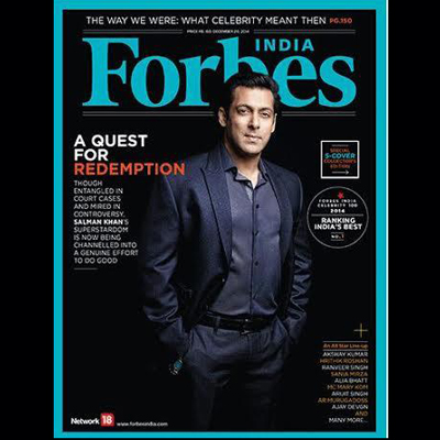 Salman dethrones SRK in Forbes list