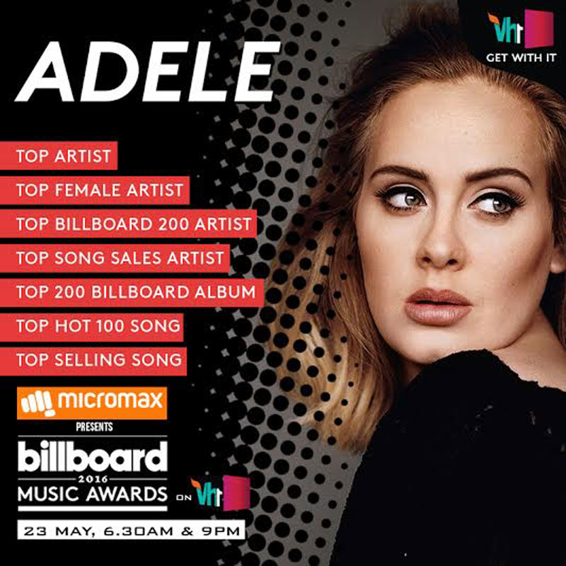 Vh1 to air The Billboard Music Awards 2016 on 23 May