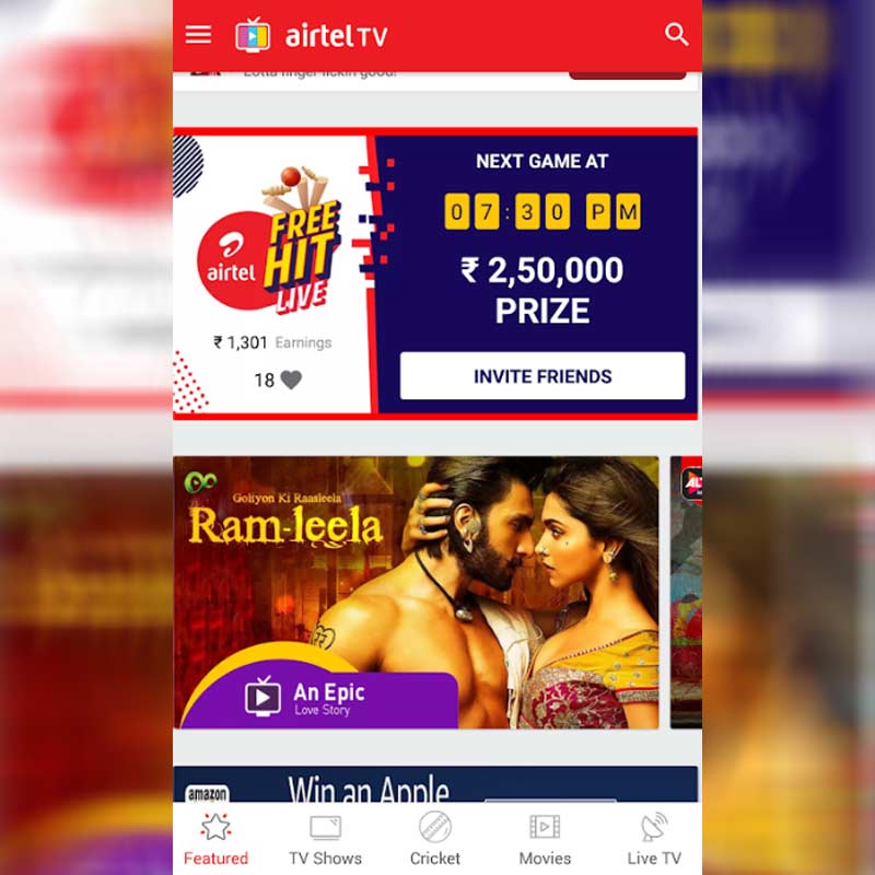 Airtel TV gamifies in-app experience for users with ‘Airtel TV FREE Hit’