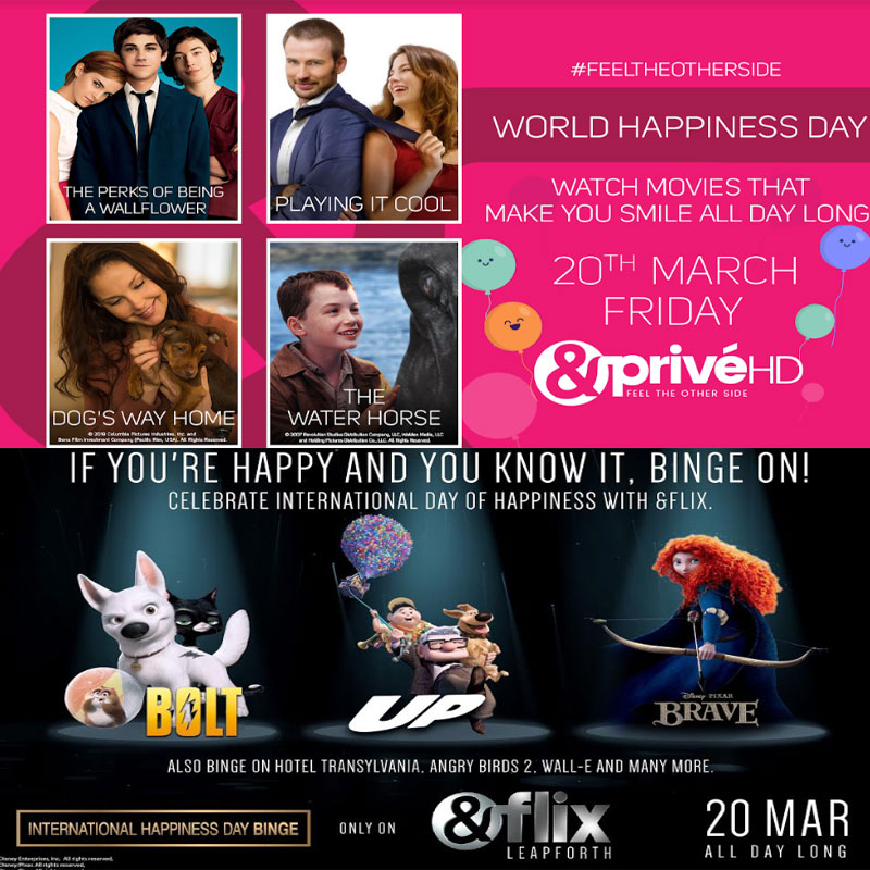 This International Day of Happiness, &flix and &PrivéHD curates special day-long binges
