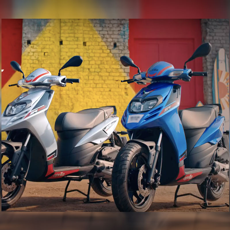 Aprilia shows two can have fun on its bike