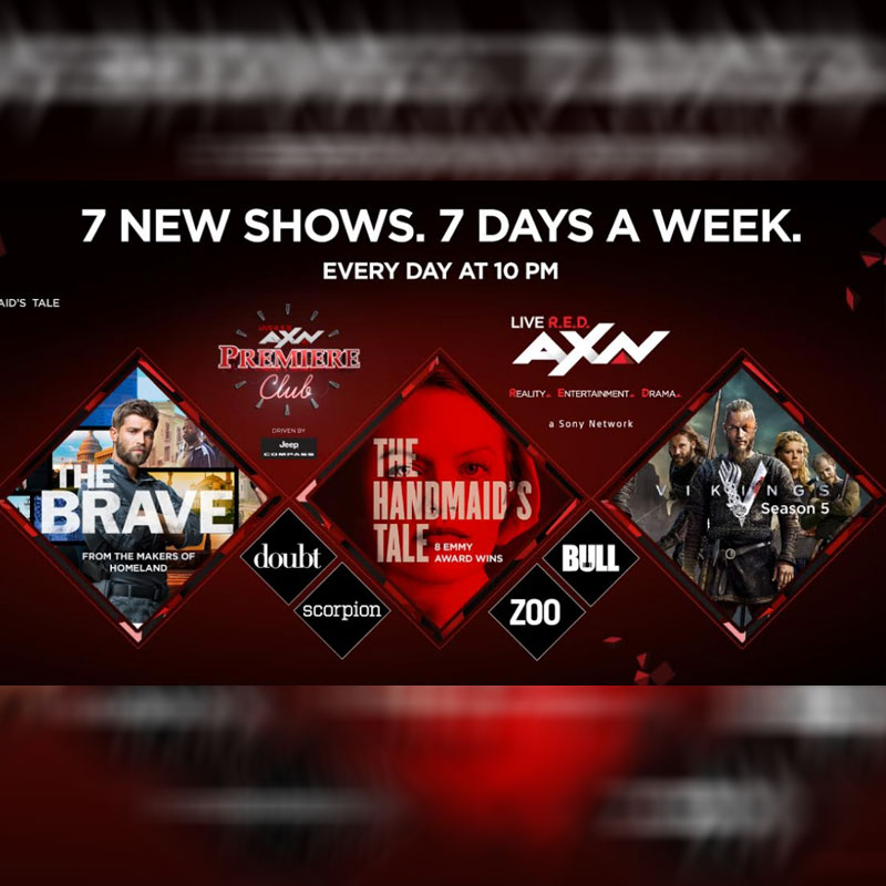 AXN spices up programming line-up with ‘AXN Premiere Club’ – introduces 7 days, 7 premieres