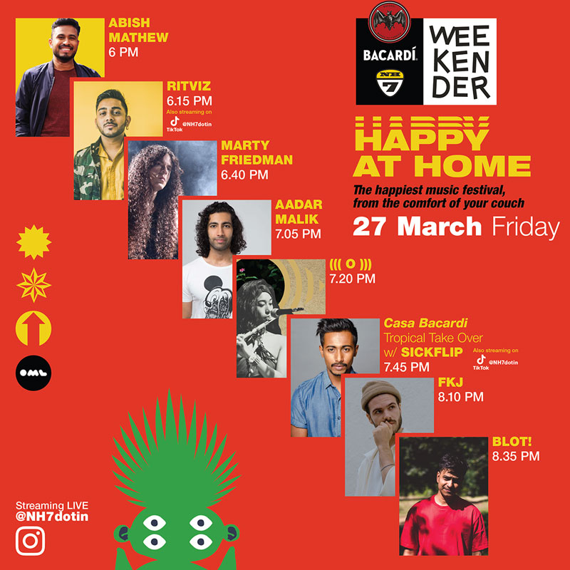 HAPPINESS COMES HOME THIS WEEKEND WITH BACARDI NH7 WEEKENDER