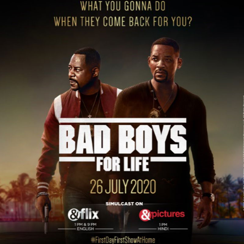 The Bad Boys are coming for you in the simulcast premiere of the badass blockbuster of 2020 – Bad Boys For Life on &flix and &Pictures