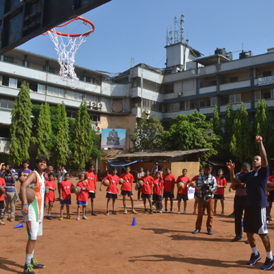Reliance foundation and NBA launch project to install basketball hoops in schools