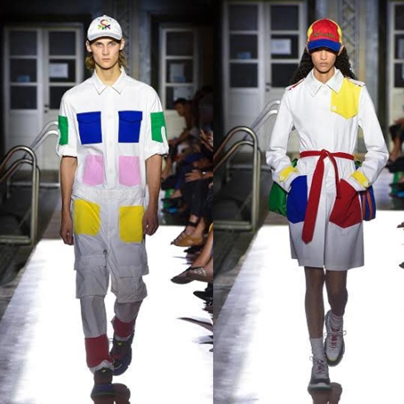 United Colors of Benetton opens milan fashion week with a poolside fashion show – the color wave